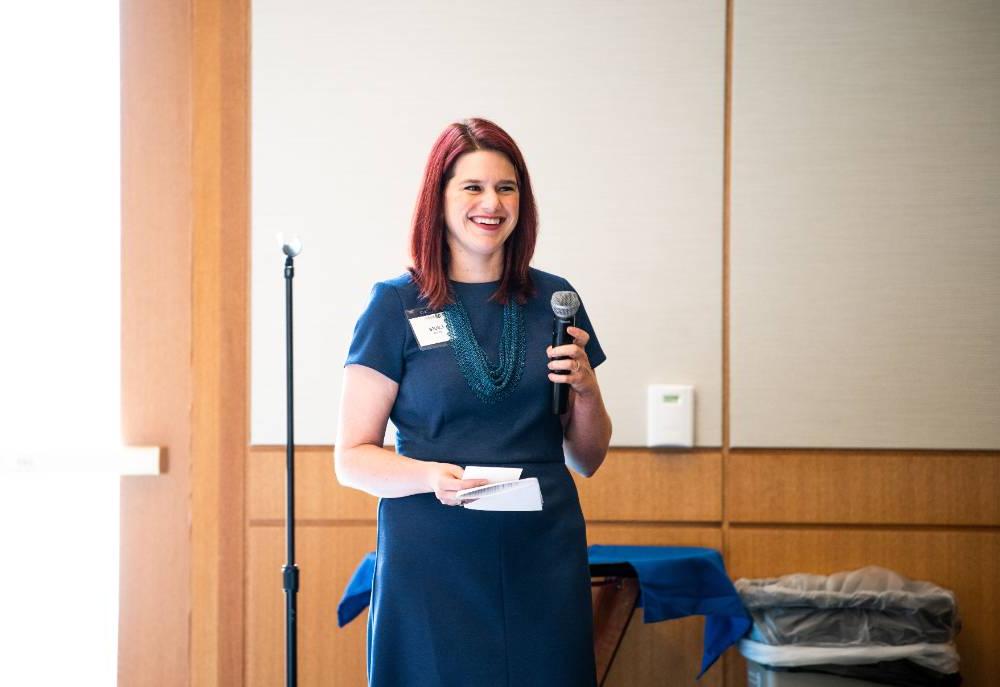 Alumna at the Grand Forum Fall Session.